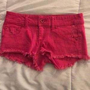 Hot pink shorts